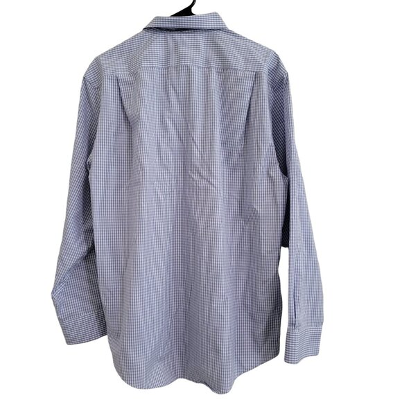 Egara Dress Shirt Mens Size 16.5 Non Iron Modern Fit Egyptian Cotton Flip Cuffs - Picture 3 of 7